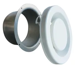 Afvoerventiel, Sanutal air EFF, Ø80mm, rond, wit