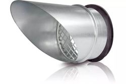 Chapeau rond pour conduit d’air circulaire, Sanutal air, 100, embout de canal