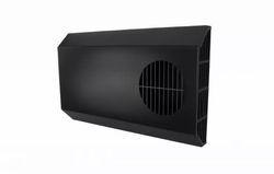 Buitenluchtrooster, Sanutal air COMBI, rechthoekig 625x385mm, kanaaldiam. Ø180mm, staal zwart