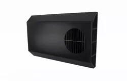 Buitenluchtrooster, Sanutal air COMBI, rechthoekig 625x385mm, kanaaldiam. Ø180mm, staal zwart