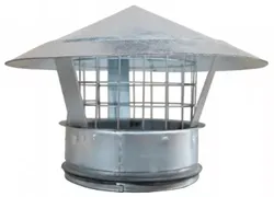 Ventilatiekap rond luchtkanaal, Sanutal air, 355, kanaaleind, verticaal uitblazend
