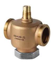 Tweewegkraan, Siemens VVG, 5/4", PN16, gietijzer, buitendraad