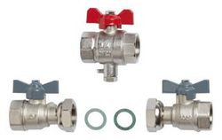 montagekit voor warmtemeter 130mm 4/4 - 3/4 2,5m3/h (zonder passtuk) siemens