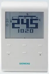 Ruimteklokthermostaat, Siemens RDE100, weekklok klasse II