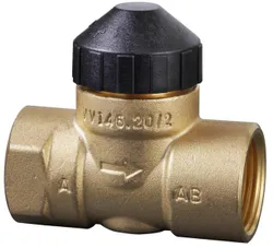 tweewegkraan Siemens 1/2" messing binnendraad