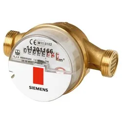 Watermeter, Siemens WFW, 1.5m3/h, warm tapwater, 3/4"