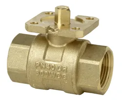 Robinet à boisseau sphérique droit à passage intégral, 3/4" filetage intérieur-filetage intérieur, PN40, Siemens