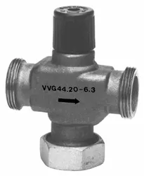Tweewegkraan, Siemens VVG, 1/2", PN16, gietijzer, 44.15-1, buitendraad