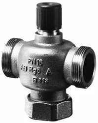 Tweewegkraan, Siemens VVP, 1", PN16, gietijzer, VVP45.25-10, buitendraad
