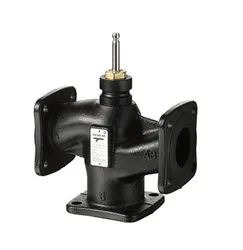 Driewegafsluiter, Siemens VXF22, DN80, flens, PN6, elektromotor