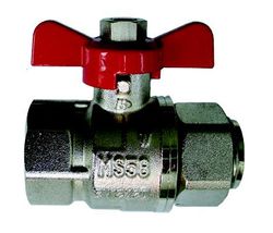 robinet papillon à passage intégral DN 1" FF pour capteur DS M10x1mm Siemens