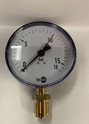 manometer 0/16bar DIA 100 KL 1.6 - 1/2'' BSP onderaan somati