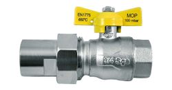bolkraan gas + koppeling FF 1/2 HTB soper ex S6051