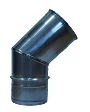 enkelwandige rookgasbocht Soper 90° Ø80mm inox