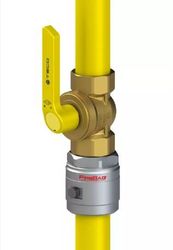 Robinet à gaz droit à passage intégral, 1/2" filetage intérieur-filetage intérieur, PN5, Soper