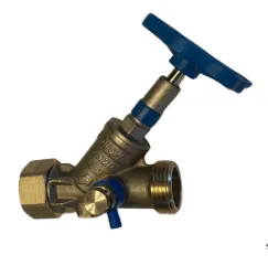 Schuine kraan 4/4F + 4/4 vr waterteller ingebouwde terugslagklep+aftapkraan soper (ex 0924434)