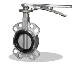 Inox vlinderklep DN65 AISI 316 soper