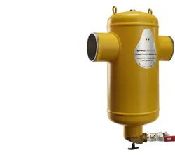 Vuilafscheider, Spirotech SpiroTrap, DN65 laseind, horizontaal, met magneet intern