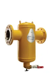 Vuilafscheider, Spirotech SpiroTrap, DN150 flens, horizontaal, met magneet intern