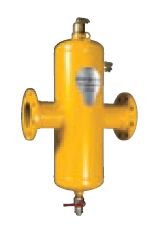 Lucht-/vuilafscheider, Spirotech SpiroCombi, DN50 flens, horizontaal