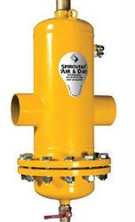 Lucht-/vuilafscheider, Spirotech SpiroCombi, DN50 laseind, horizontaal