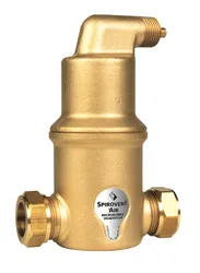 Luchtafscheider, Spirotech SpiroVent, 22mm knel, horizontaal