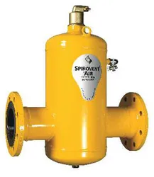 Luchtafscheider, Spirotech SpiroVent, DN65 flens, horizontaal