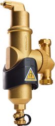 Lucht-/vuilafscheider, Spirotech SpiroCombi, 22mm knelring, horizontaal/verticaal, met magneet extern
