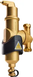 Lucht-/vuilafscheider, Spirotech SpiroCombi, 22mm knelring, horizontaal/verticaal, met magneet extern
