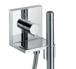 Afbouwdeel inbouwmengkraan, Axor Starck, geschikt voor douche, thermostatisch, chroom