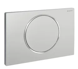 Duwplaat, Geberit Sigma10, tweeknops, kunststof, wit, mat