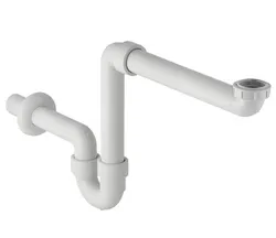 GEBERIT 151107111 PLAATSBESPARENDE SIFON PP WIT Geberit