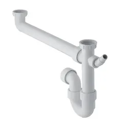 GEBERIT 152839111 SIFON VR DUBB SPOELTAFEL PP WIT 6/4X40 Geberit