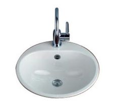 Lavabo, Alape, blanc, 475x475mm, circulaire