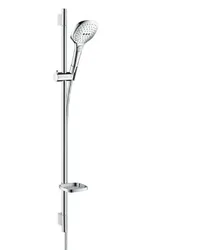 Glijstangset, Hansgrohe Raindance Select E120, 900mm, wit/chroom, 3func, met zeepschaal