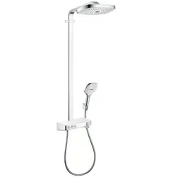 doucheset Hansgrohe Raindance ééngreeps wit/chroom Select E300 Showerpipe
