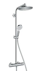 Garniture de douche, Hansgrohe Crometta S 240, avec mitigeur thermostatique, bicommande, chromé, 900mm