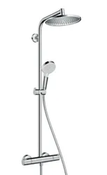 Doucheset, Hansgrohe Crometta S 240, met thermostatische mengkraan, tweegreeps, chroom, 900mm