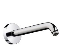 Bras de douche, Hansgrohe, montage mural, L:230mm, chromé