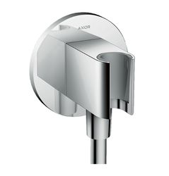 Douche-aansluitstuk, Hansgrohe, wandmontage, chroom, met houder