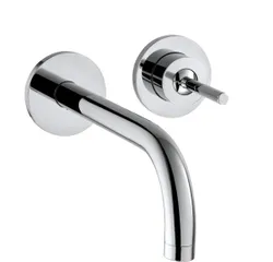 Afbouwdeel inbouwmengkraan, Axor Uno, geschikt voor wastafel (inbouw in muur), thermostatisch, chroom