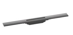 HG RainDrain Flex 700 recoup.bet. en chrome brosse noir Hansgrohe