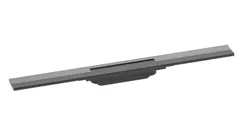 HG 56043340 RainDrain Flex goot 700mm inkortbaar black brushed chrome Hansgrohe