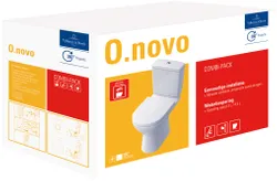 Staande wc, Villeroy & Boch O.novo, diep, spoelrand, 36x67mm, wit, uitlaat horizontaal (PK)