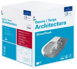 Wandwc, Villeroy & Boch Omnia architectura, diep, open spoelrand, 37x53mm, wit, vuilafstotend, combipack