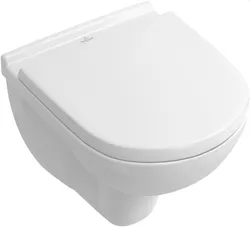 Wandwc, Villeroy & Boch O.novo, diep, spoelrand, 36x49mm, wit