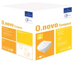 Wandwc, Villeroy & Boch O.novo, diep, spoelrand, 36x49mm, wit, combipack