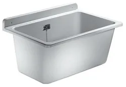 Uitgietbak, Nicoll Abu, wit, 610x455mm, met stootrand