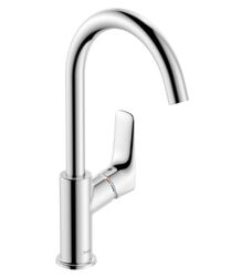 Wastafelmengkraan, Hansgrohe, eengreeps, chroom