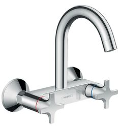 keukenmengkraan Hansgrohe wand tweegreeps chroom